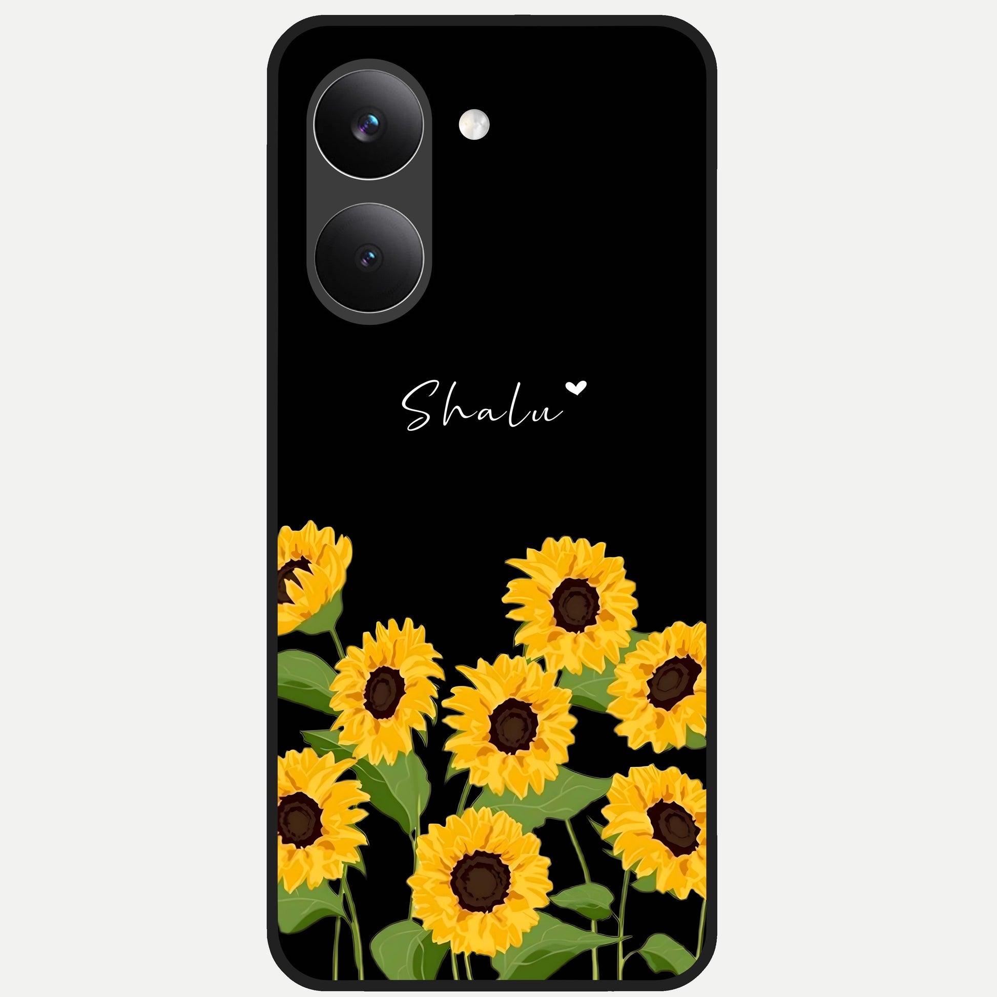  Sunflower Sky Bloom Glass Case For Poco X8 Pro back cover – full design glossy printed glass finish