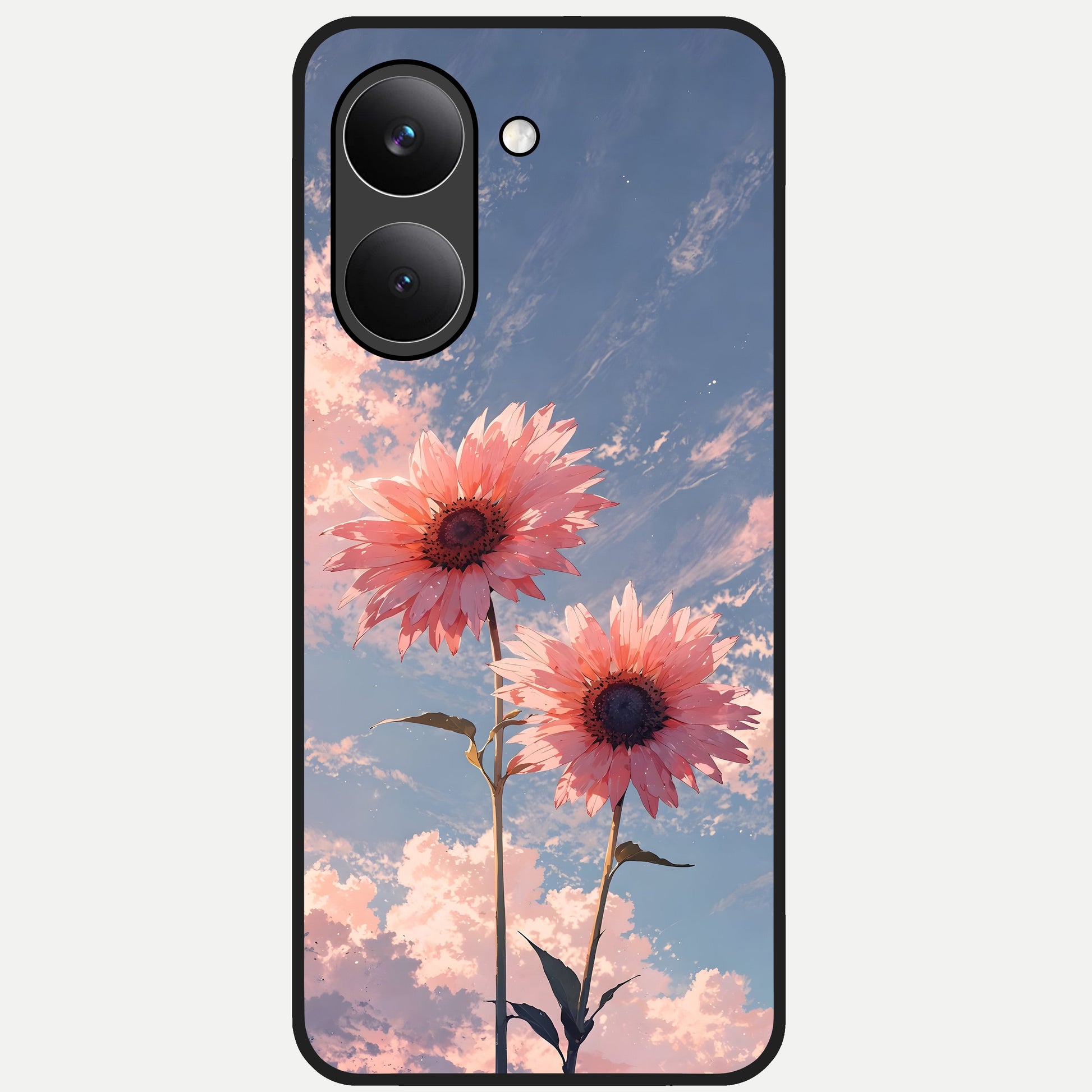  Sun Moon Balance Glass Case For Poco X8 Pro back cover – full design glossy printed glass finish