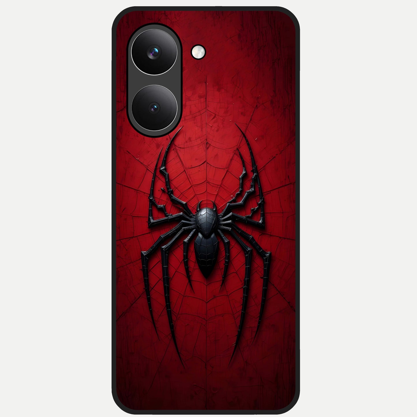  Superhero Web Emblem Glass Case For Poco X8 Pro back cover – full design glossy printed glass finish