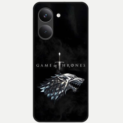  Throne Wolf Legacy Glass Case For Poco X8 Pro back cover – full design glossy printed glass finish