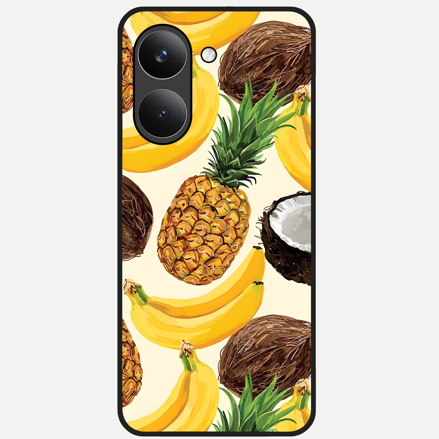  Tropical Fruit Mood Glass Case For Poco X8 Pro back cover – full design glossy printed glass finish