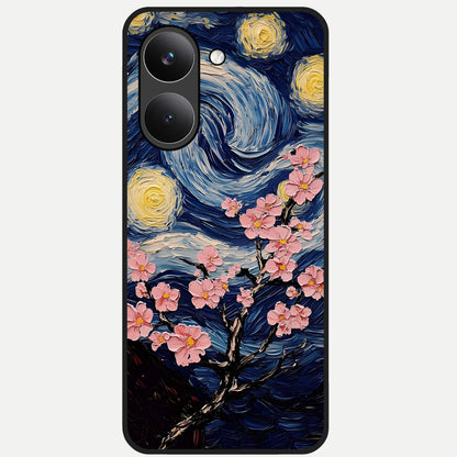  Van Gogh Scenery Glass Case For Poco X8 Pro back cover – full design glossy printed glass finish