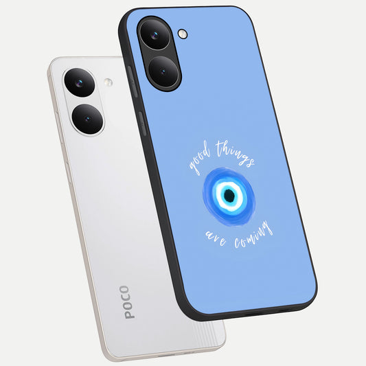  Bright Future Ahead phone case For Poco X8 Pro showing premium glass back cover with detailed artwork