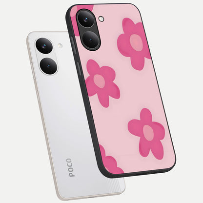  Candy Bloom Dreams phone case For Poco X8 Pro showing premium glass back cover with detailed artwork