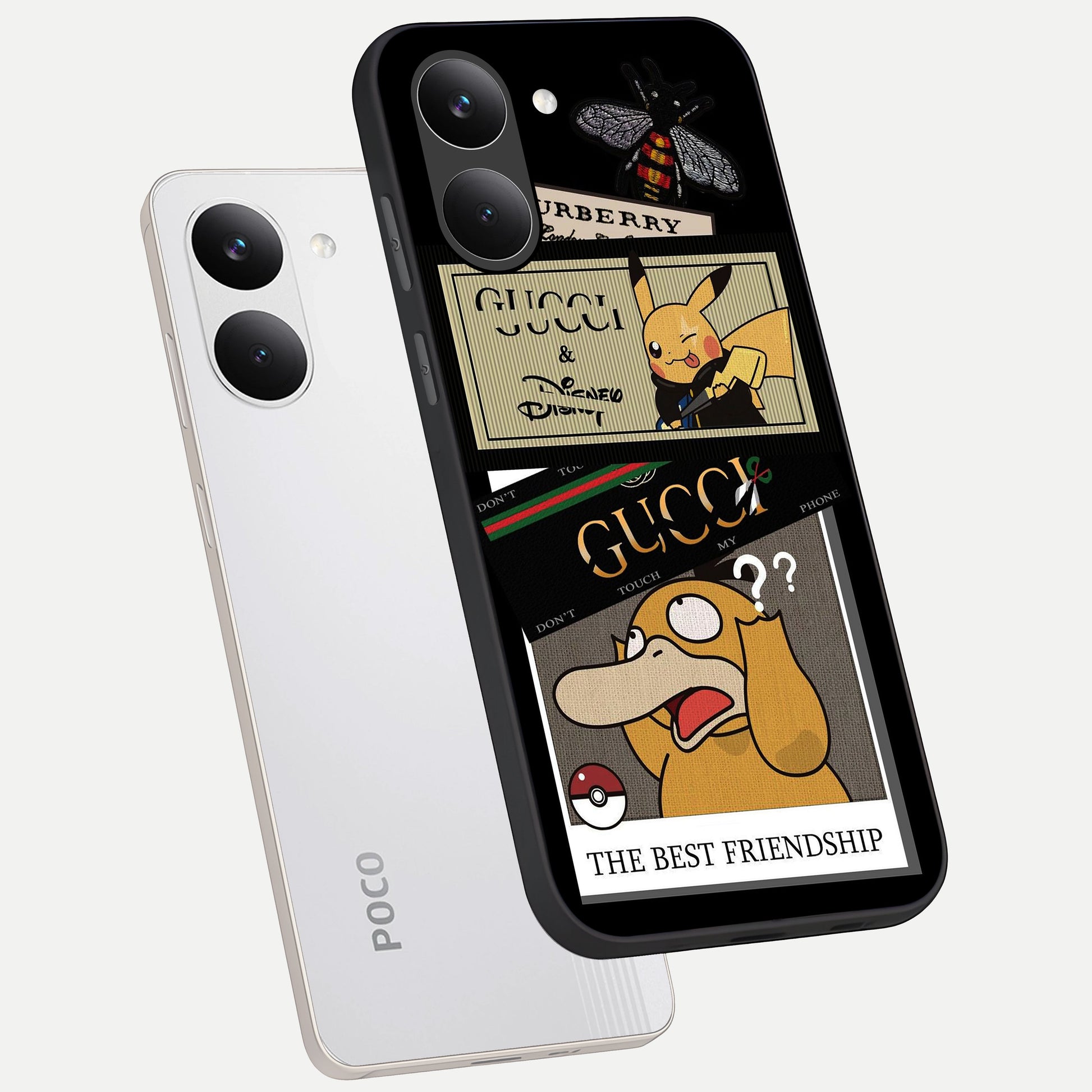  Cartoon Brand Play Mashup phone case For Poco X8 Pro showing premium glass back cover with detailed artwork