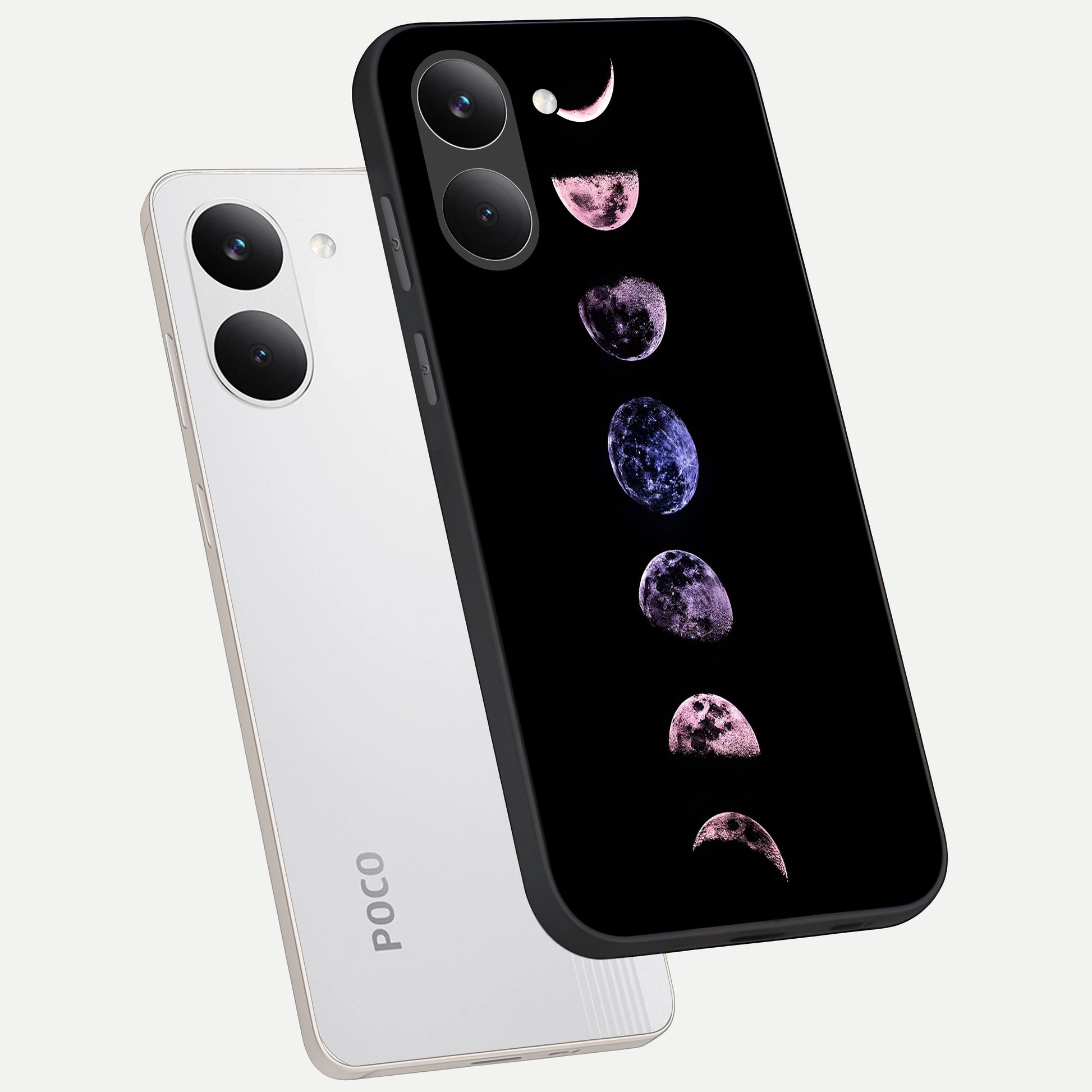  Crimson All Planets phone case For Poco X8 Pro showing premium glass back cover with detailed artwork