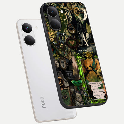  Mystic Woods Secret phone case For Poco X8 Pro showing premium glass back cover with detailed artwork