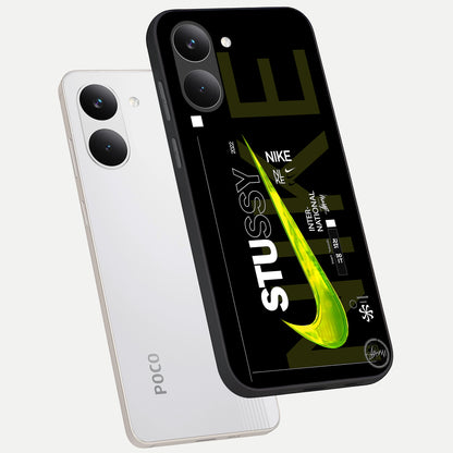  Neon Street Edition phone case For Poco X8 Pro showing premium glass back cover with detailed artwork