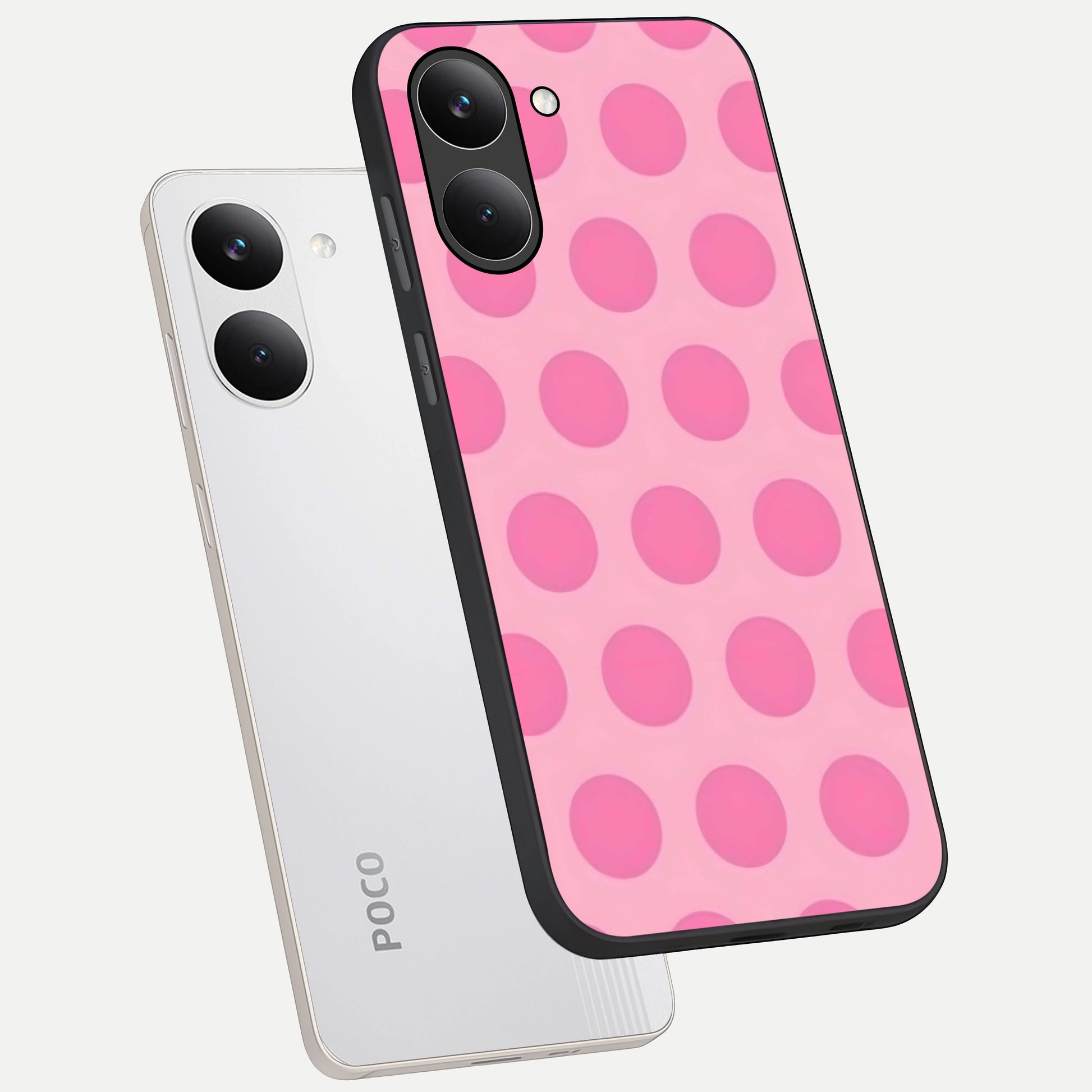  Sweet Dot Dreams phone case For Poco X8 Pro showing premium glass back cover with detailed artwork