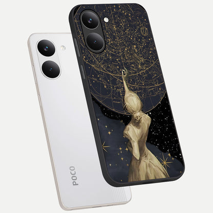  Taylor Swift Girl phone case For Poco X8 Pro showing premium glass back cover with detailed artwork
