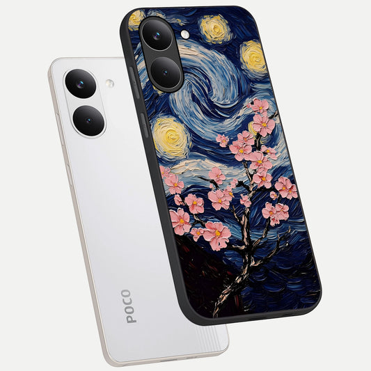  Van Gogh Scenery phone case For Poco X8 Pro showing premium glass back cover with detailed artwork