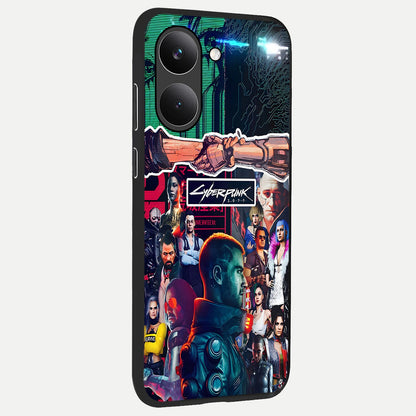  CYBERPUNK Legacy back cover For Poco X8 Pro slim fit glass case with vibrant aesthetic design