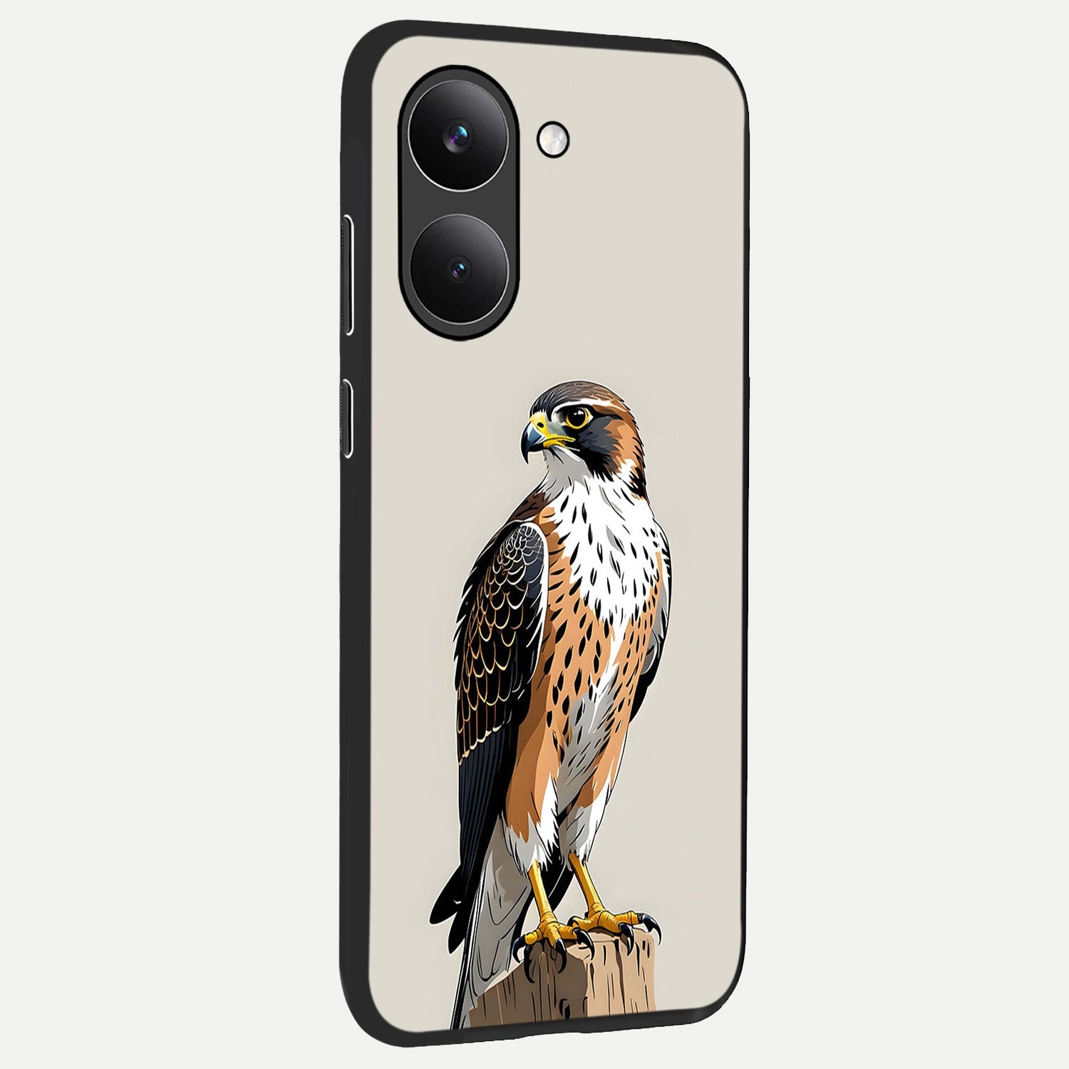  Clever Eagle back cover For Poco X8 Pro slim fit glass case with vibrant aesthetic design