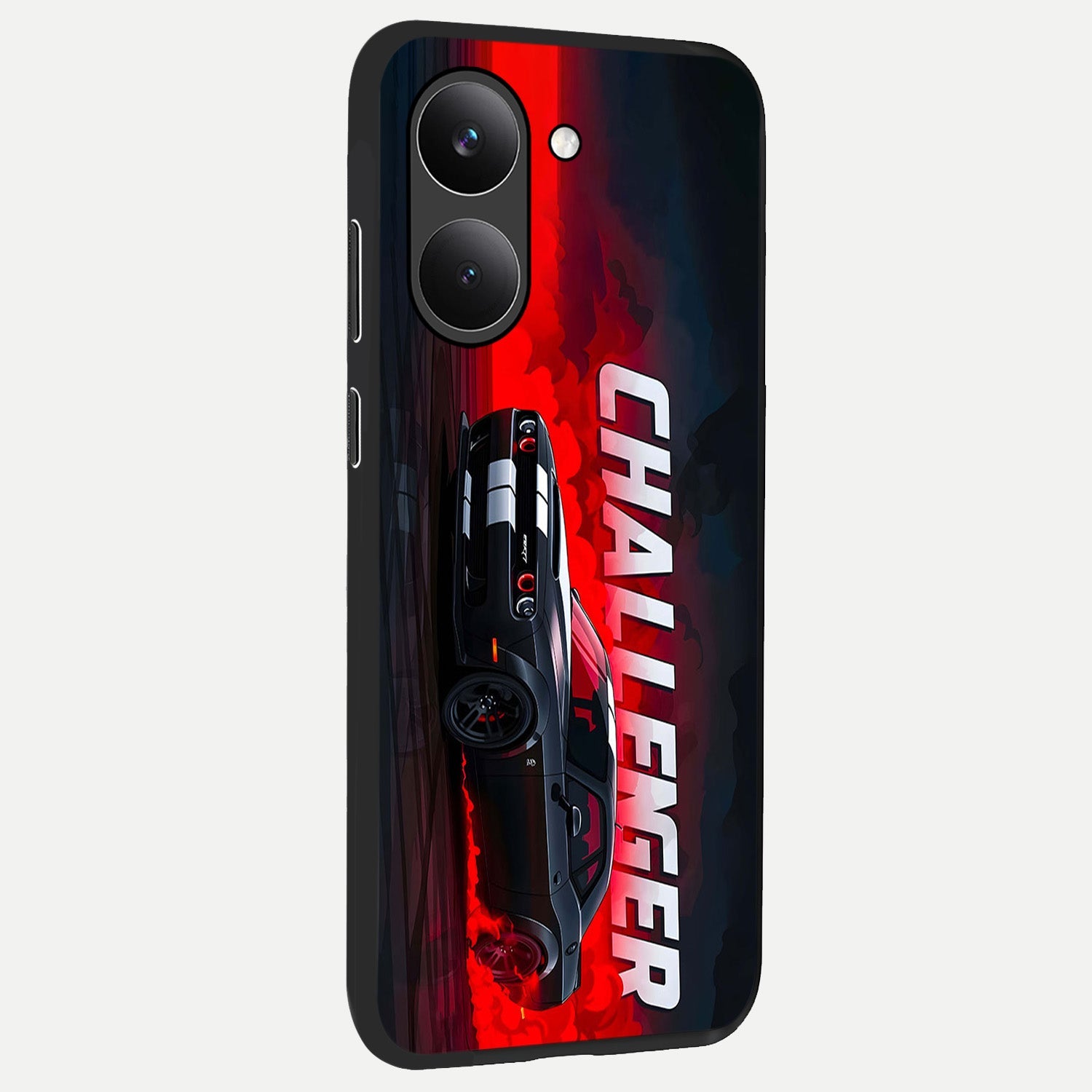  Crimson Challenger Fury back cover For Poco X8 Pro slim fit glass case with vibrant aesthetic design