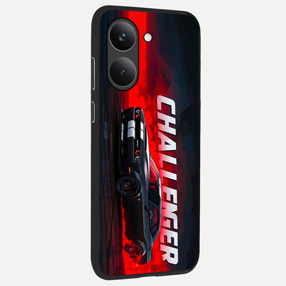  Crimson Challenger Fury back cover For Poco X8 Pro slim fit glass case with vibrant aesthetic design