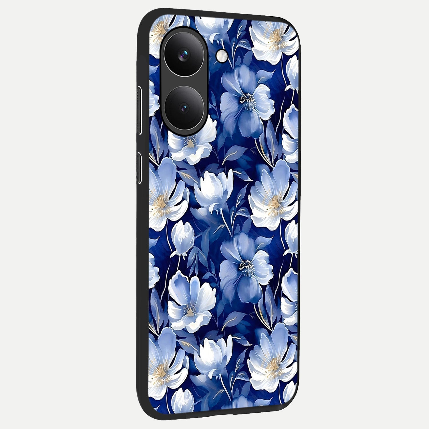  Cute Floral Patterns back cover For Poco X8 Pro slim fit glass case with vibrant aesthetic design