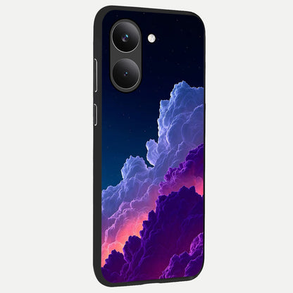  Dreamy Cloud Skies back cover For Poco X8 Pro slim fit glass case with vibrant aesthetic design
