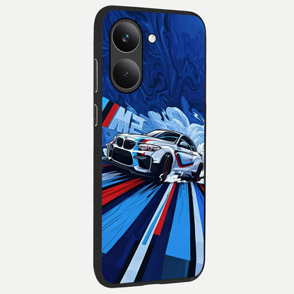  Drift Power Rush back cover For Poco X8 Pro slim fit glass case with vibrant aesthetic design