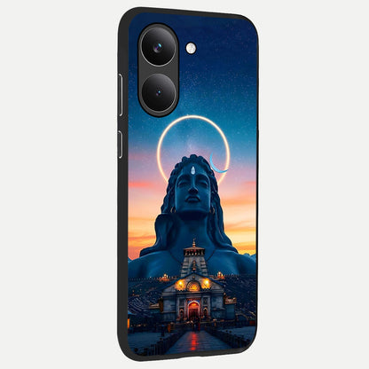  Eternal Shiva Aura back cover For Poco X8 Pro slim fit glass case with vibrant aesthetic design