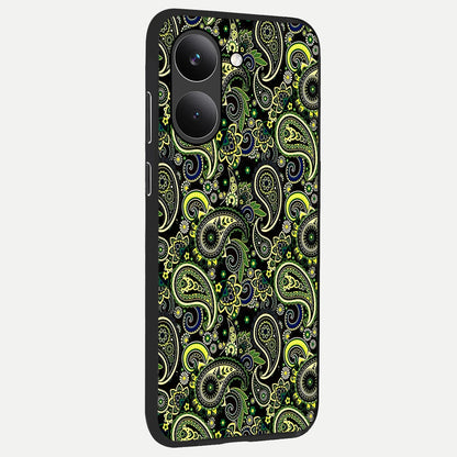  Green Lemon back cover For Poco X8 Pro slim fit glass case with vibrant aesthetic design