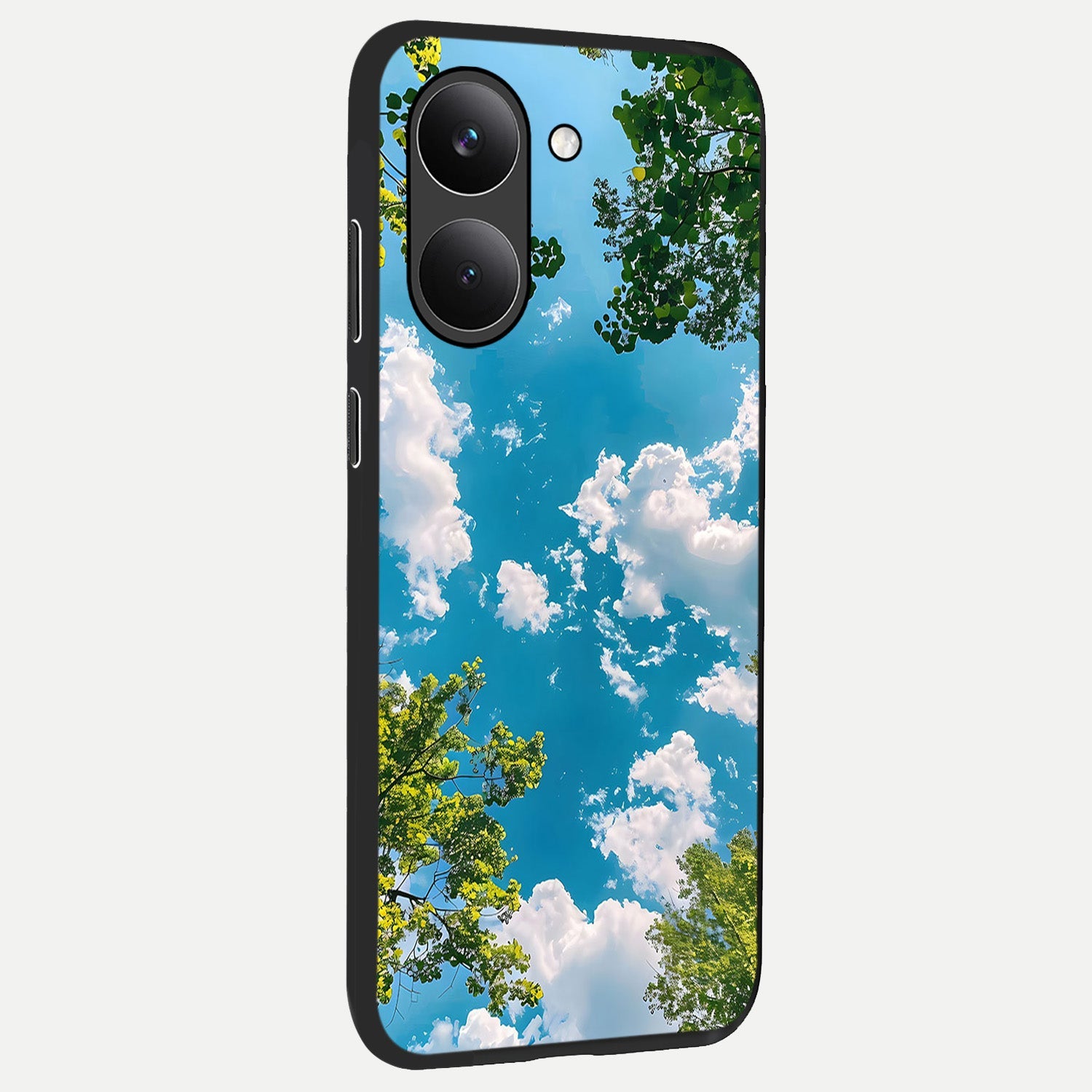  Green Moon Energy back cover For Poco X8 Pro slim fit glass case with vibrant aesthetic design