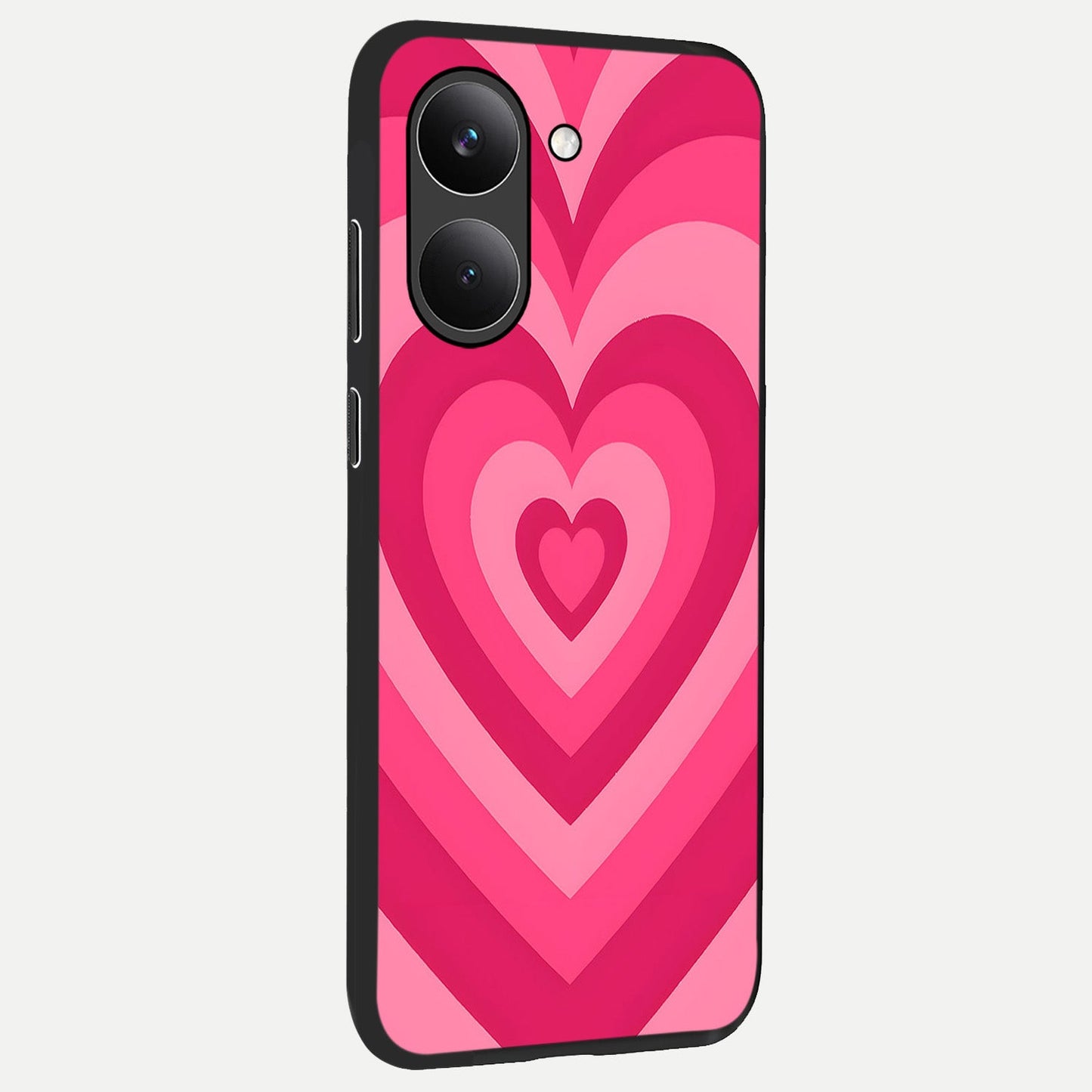  Layered Love Hearts back cover For Poco X8 Pro slim fit glass case with vibrant aesthetic design