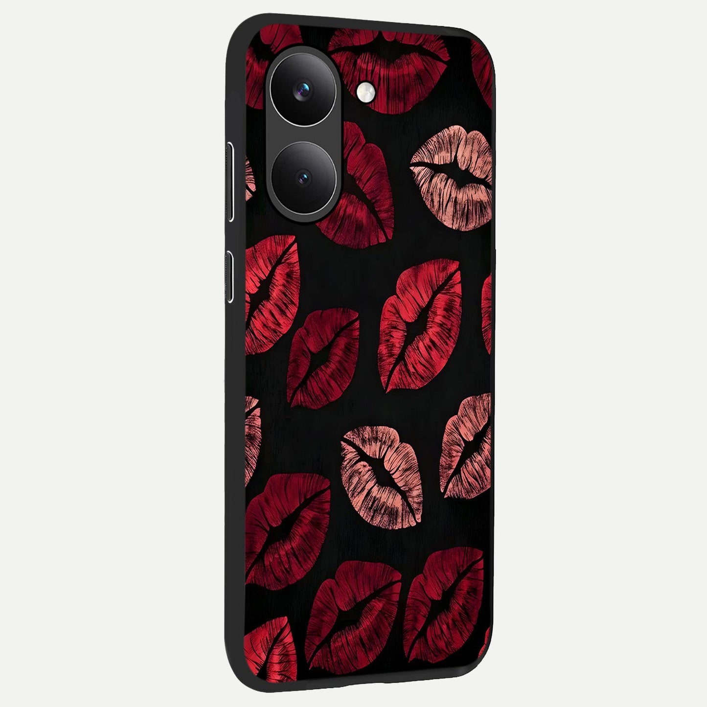  Midnight Kiss Love back cover For Poco X8 Pro slim fit glass case with vibrant aesthetic design