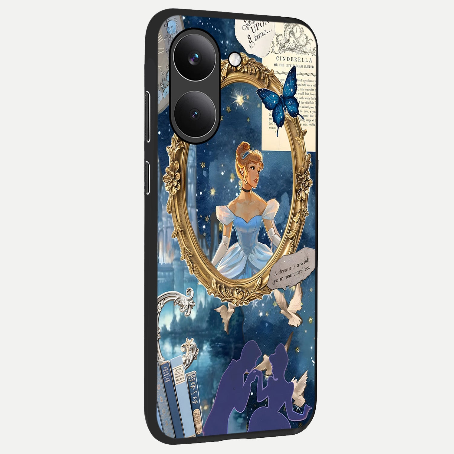 Midnight Queen back cover For Poco X8 Pro slim fit glass case with vibrant aesthetic design