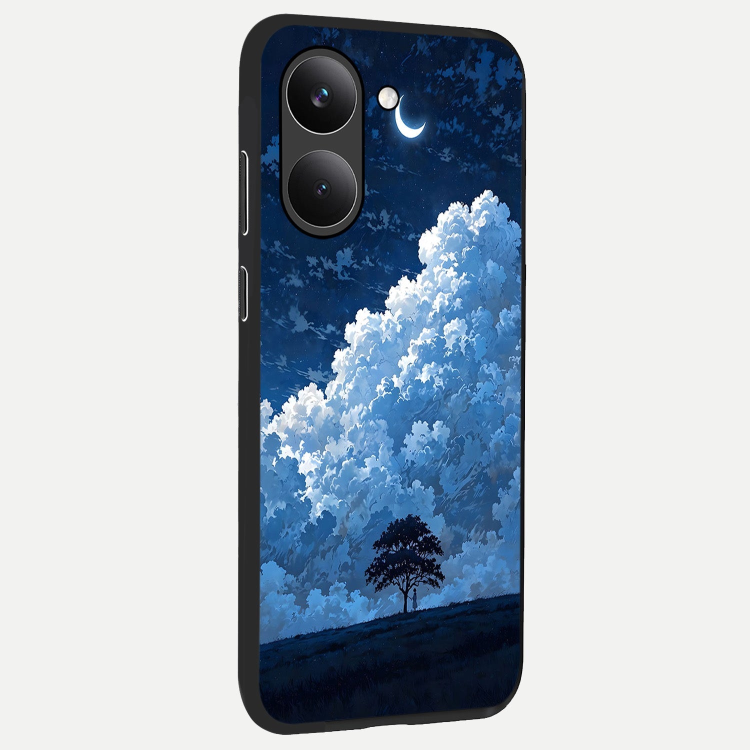  Midnight Sky Serenity back cover For Poco X8 Pro slim fit glass case with vibrant aesthetic design