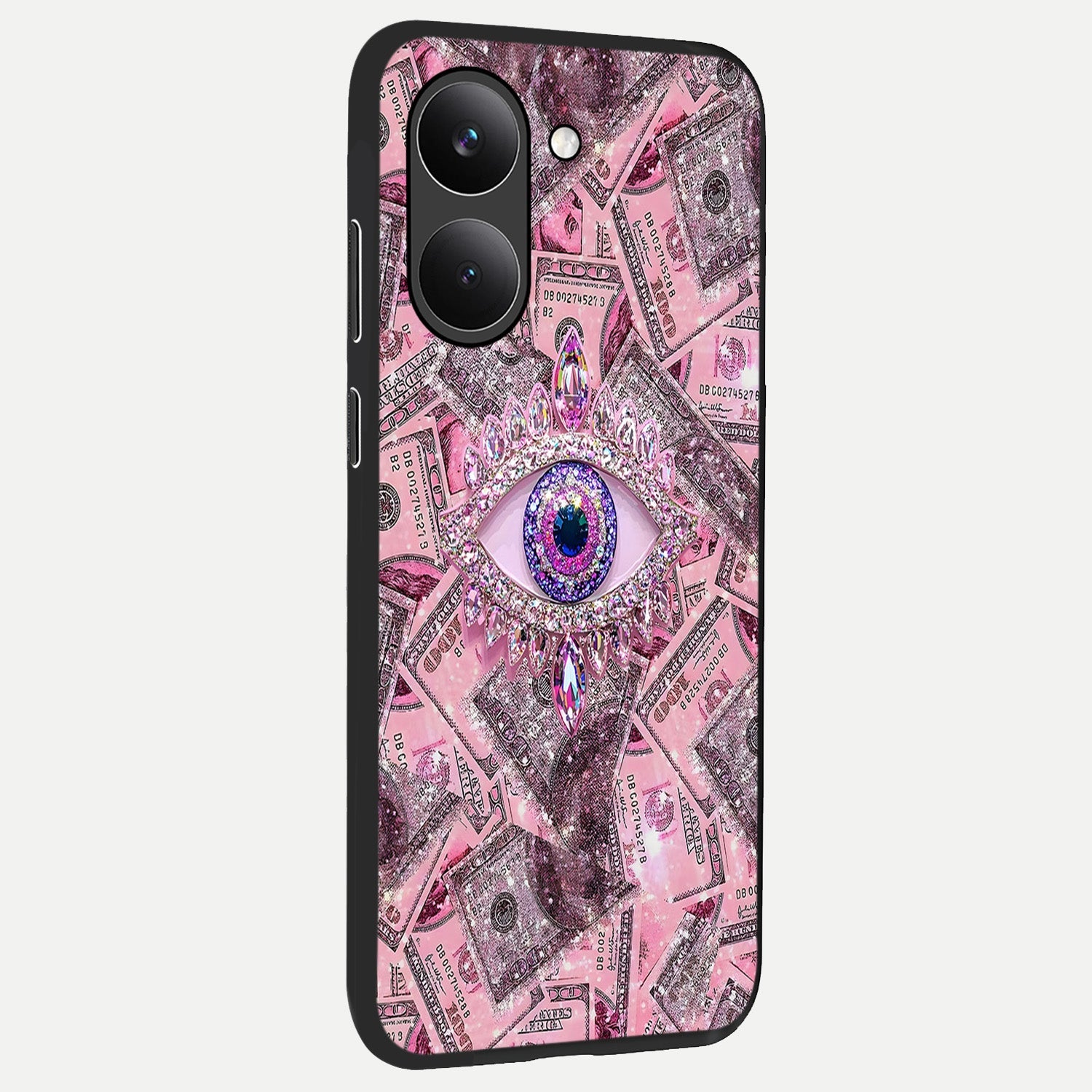  Money Eye Luxe back cover For Poco X8 Pro slim fit glass case with vibrant aesthetic design