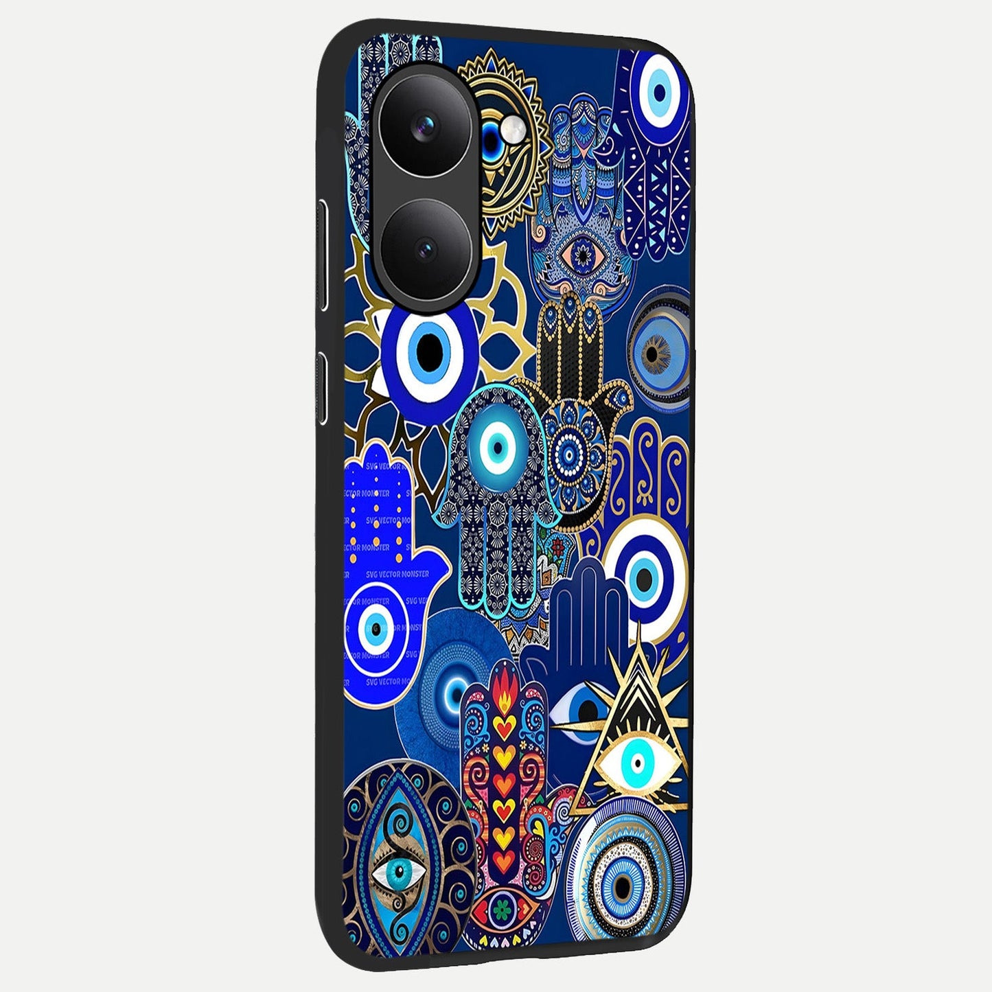  Mystic Palm Guard back cover For Poco X8 Pro slim fit glass case with vibrant aesthetic design