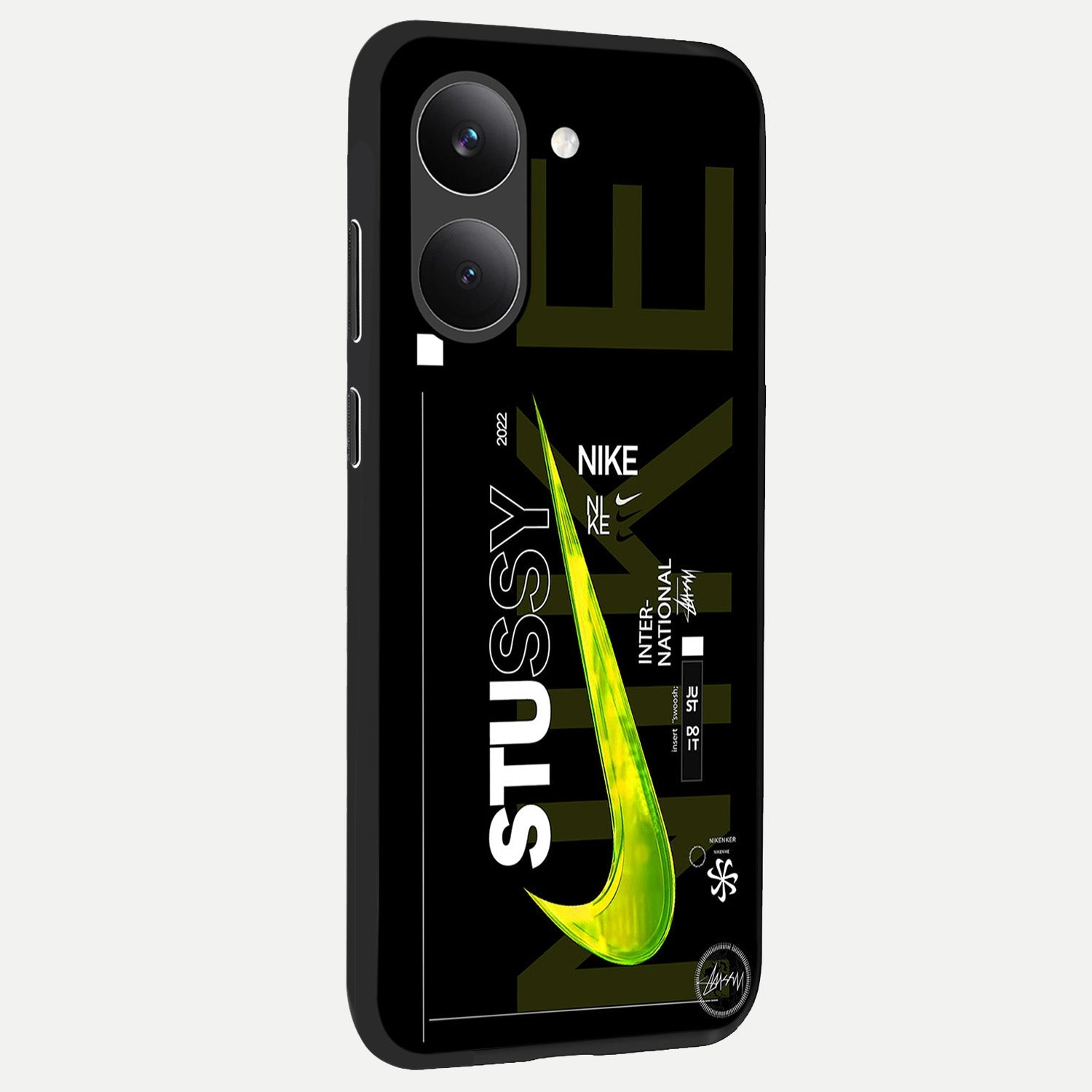  Neon Street Edition back cover For Poco X8 Pro slim fit glass case with vibrant aesthetic design