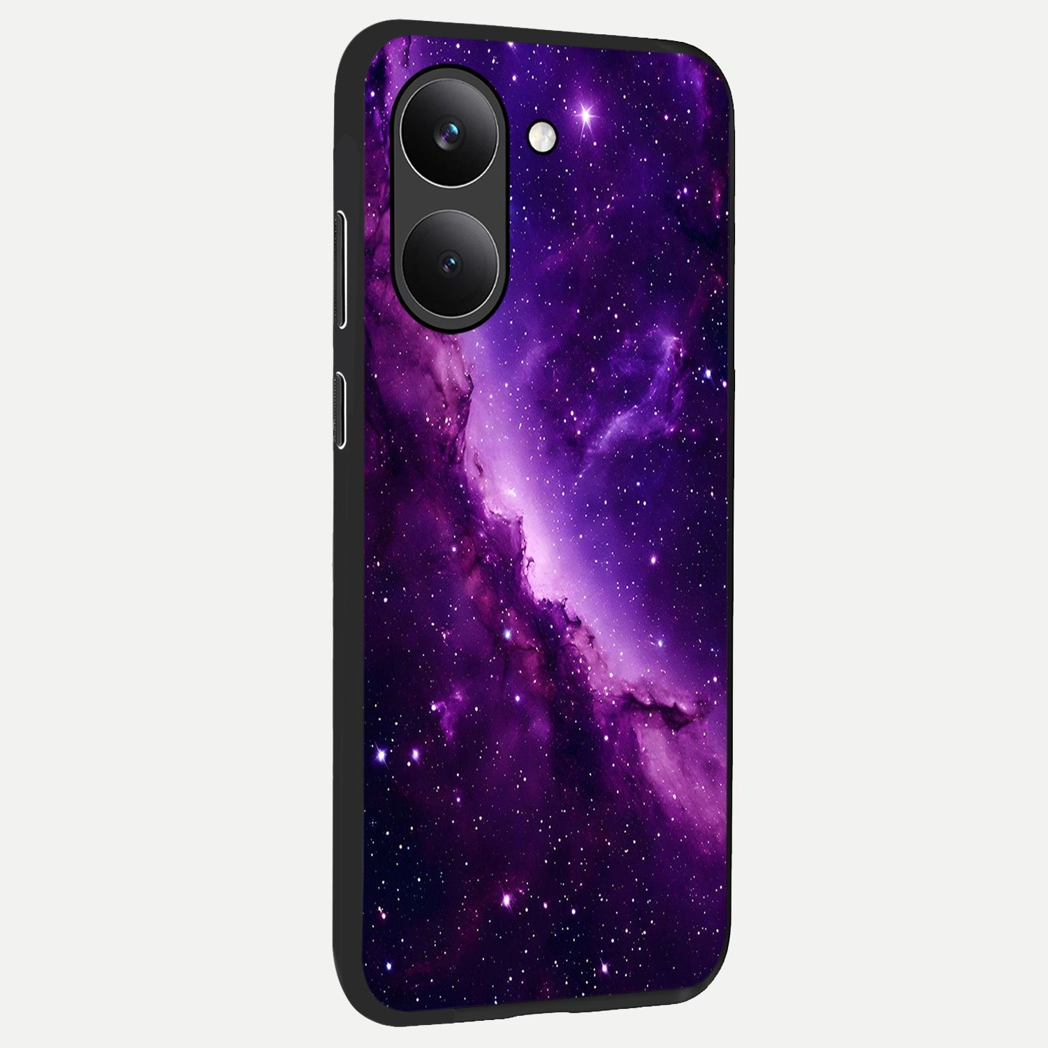  Purple Shade Sky back cover For Poco X8 Pro slim fit glass case with vibrant aesthetic design