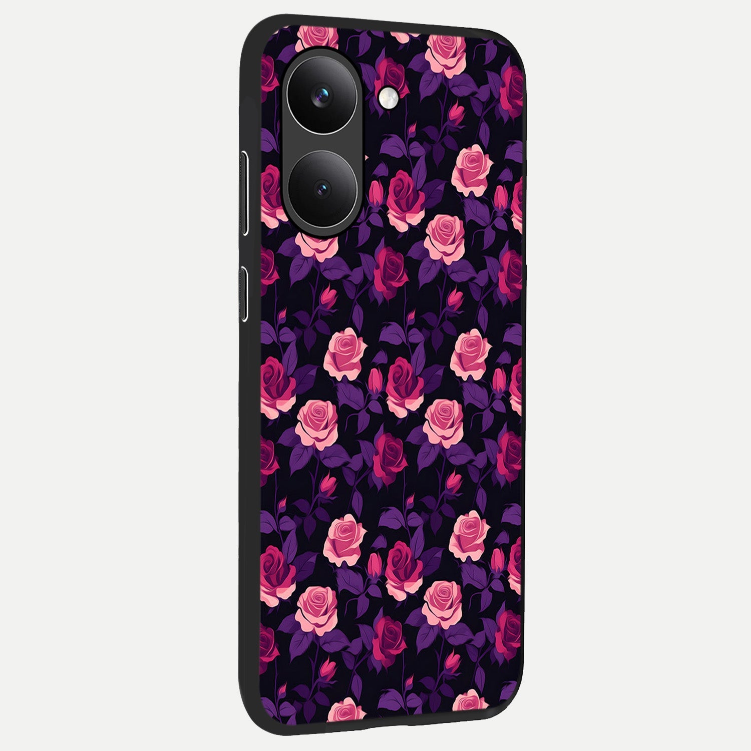  Rose Garden Twilight back cover For Poco X8 Pro slim fit glass case with vibrant aesthetic design