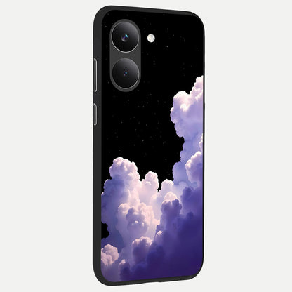  Starlit Night Whispers back cover For Poco X8 Pro slim fit glass case with vibrant aesthetic design