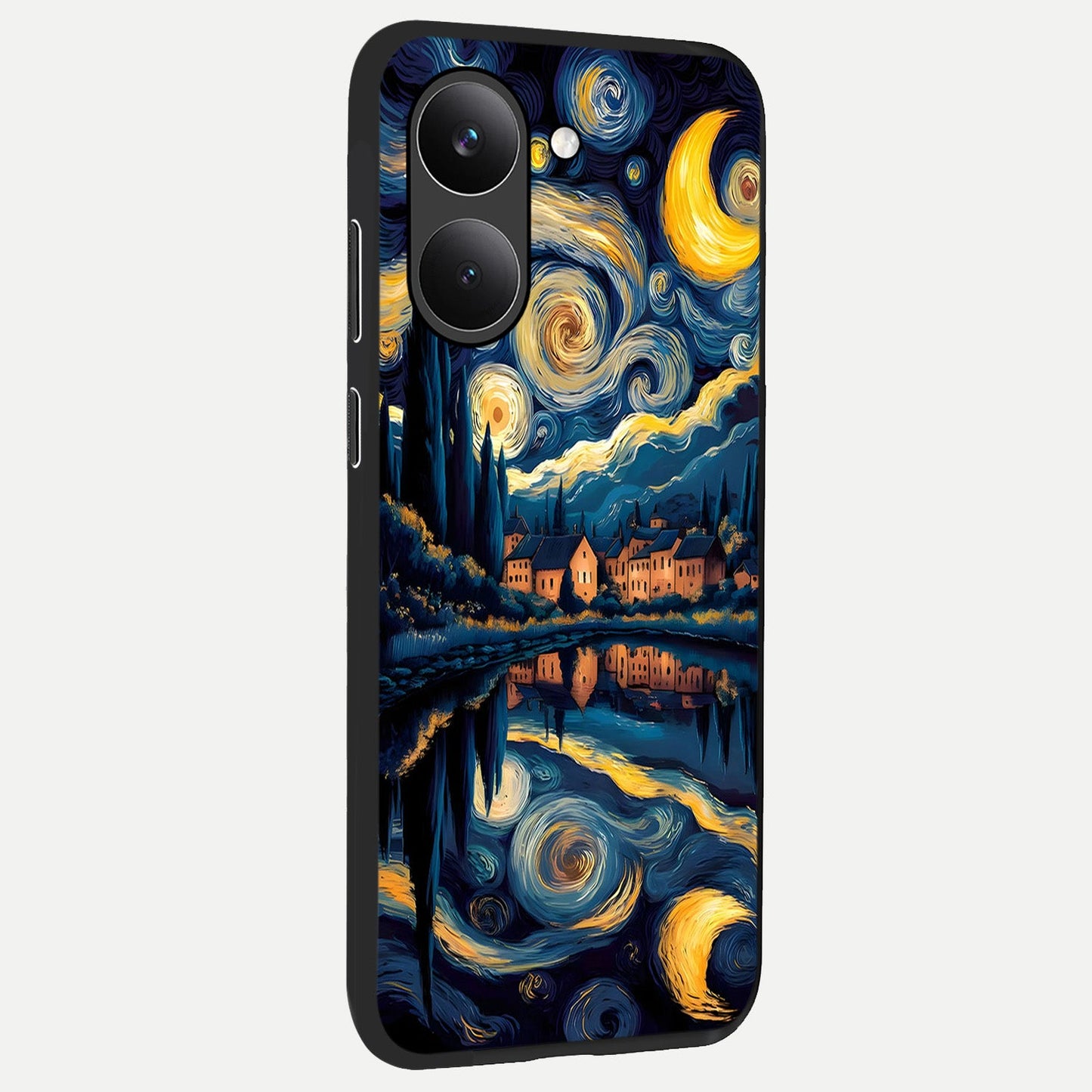  Starry Sky Serenity back cover For Poco X8 Pro slim fit glass case with vibrant aesthetic design
