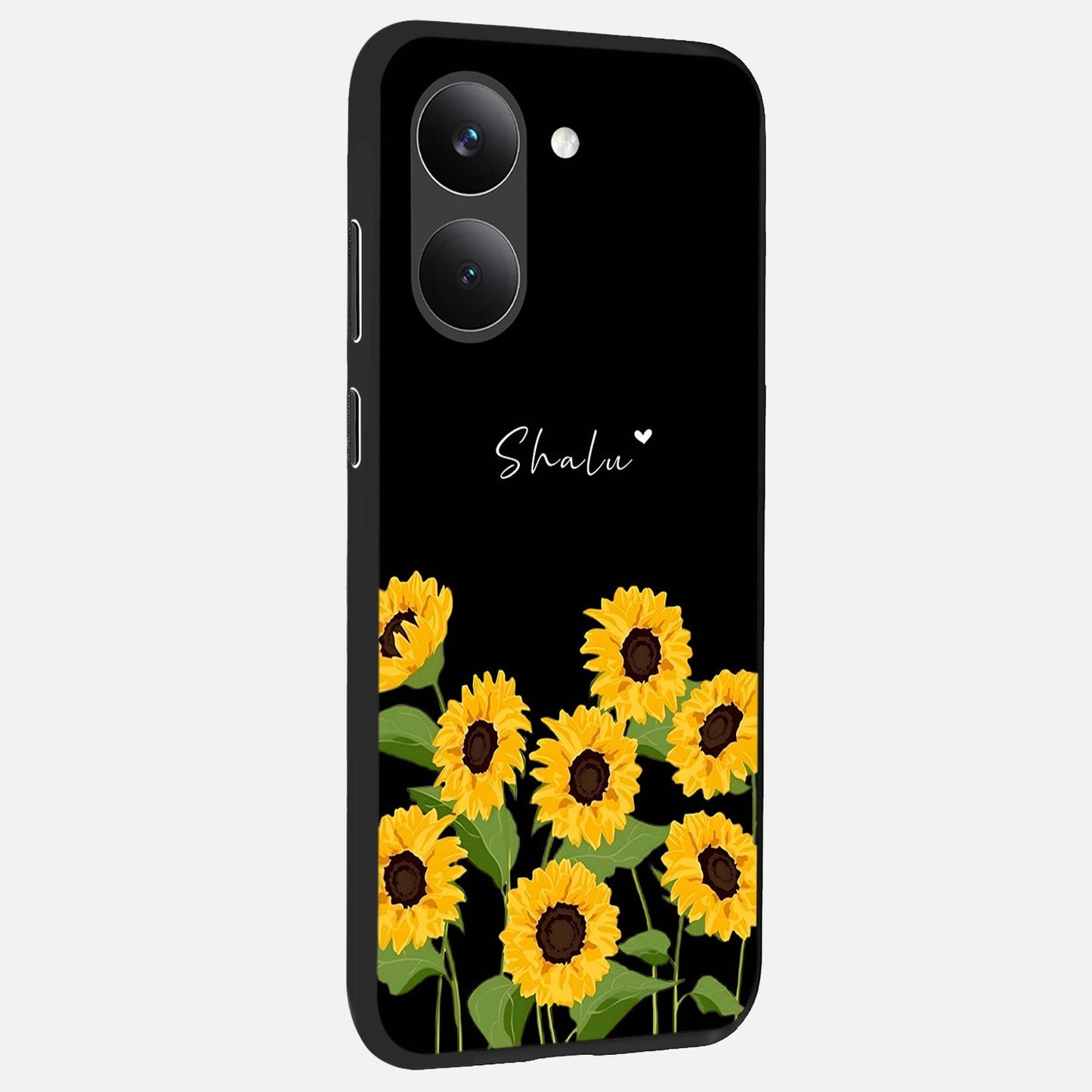  Sunflower Sky Bloom back cover For Poco X8 Pro slim fit glass case with vibrant aesthetic design