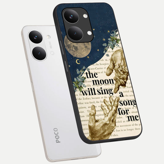  Aesthetic Divine phone case For Poco X8 Pro Max showing premium glass back cover with detailed artwork