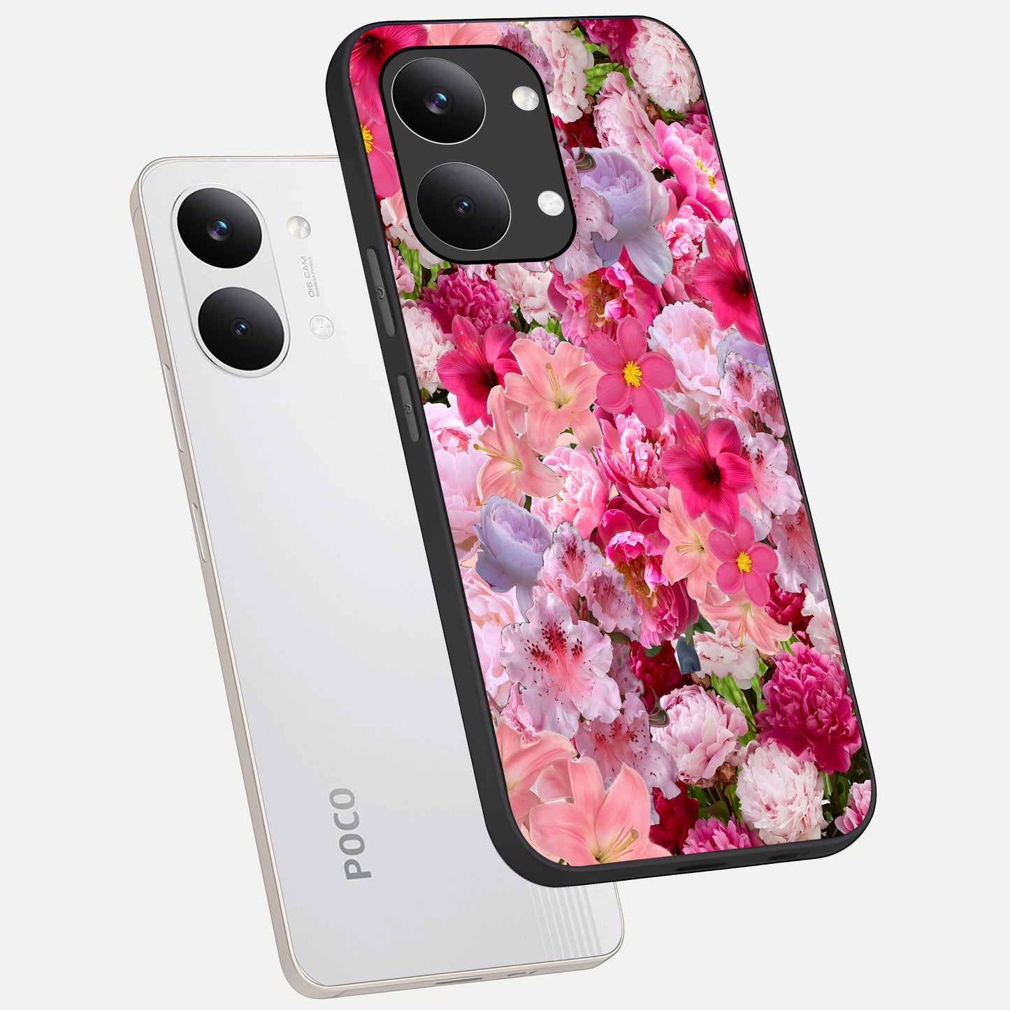  Bloom Crush Fantasy phone case For Poco X8 Pro Max showing premium glass back cover with detailed artwork
