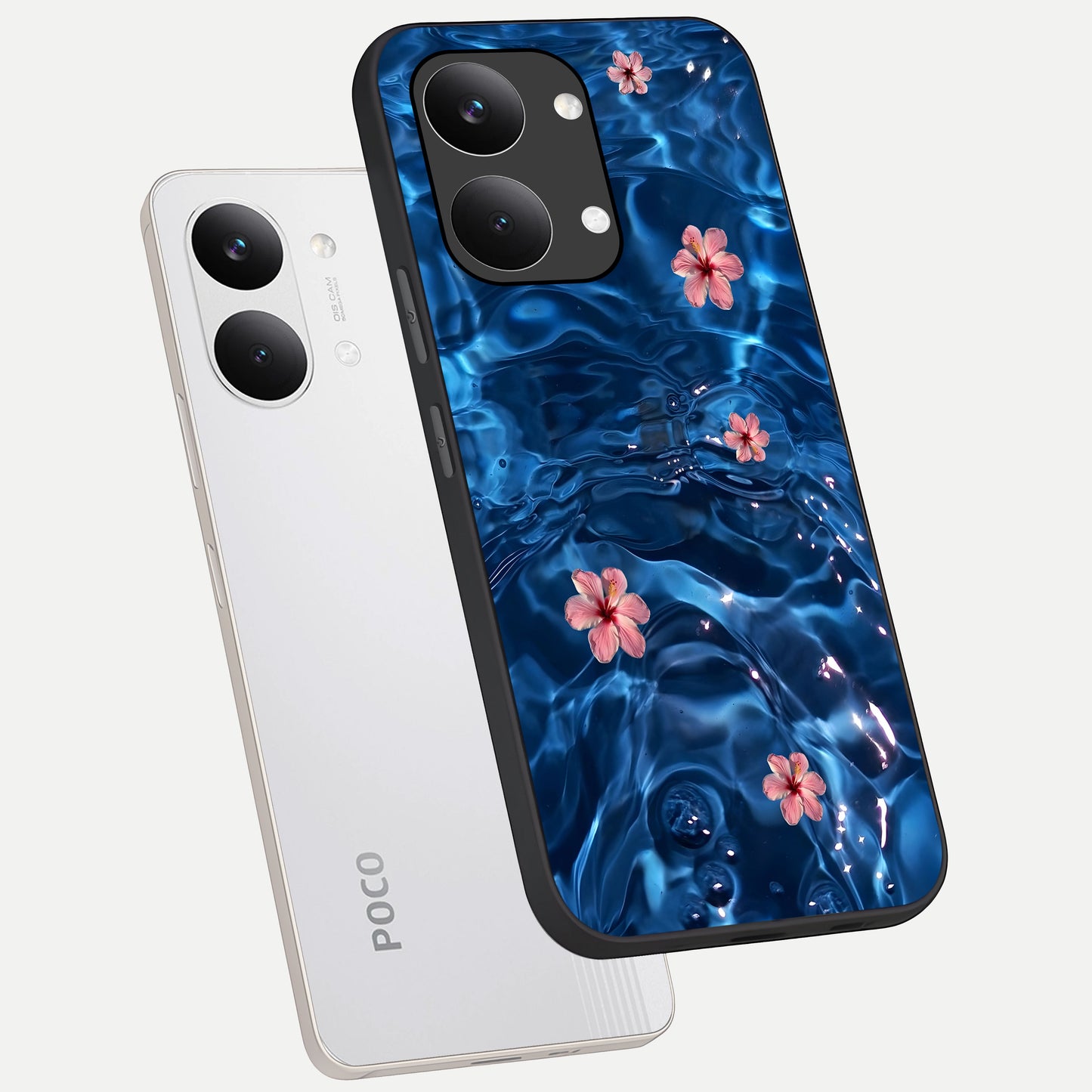  Bloom Thread Art phone case For Poco X8 Pro Max showing premium glass back cover with detailed artwork
