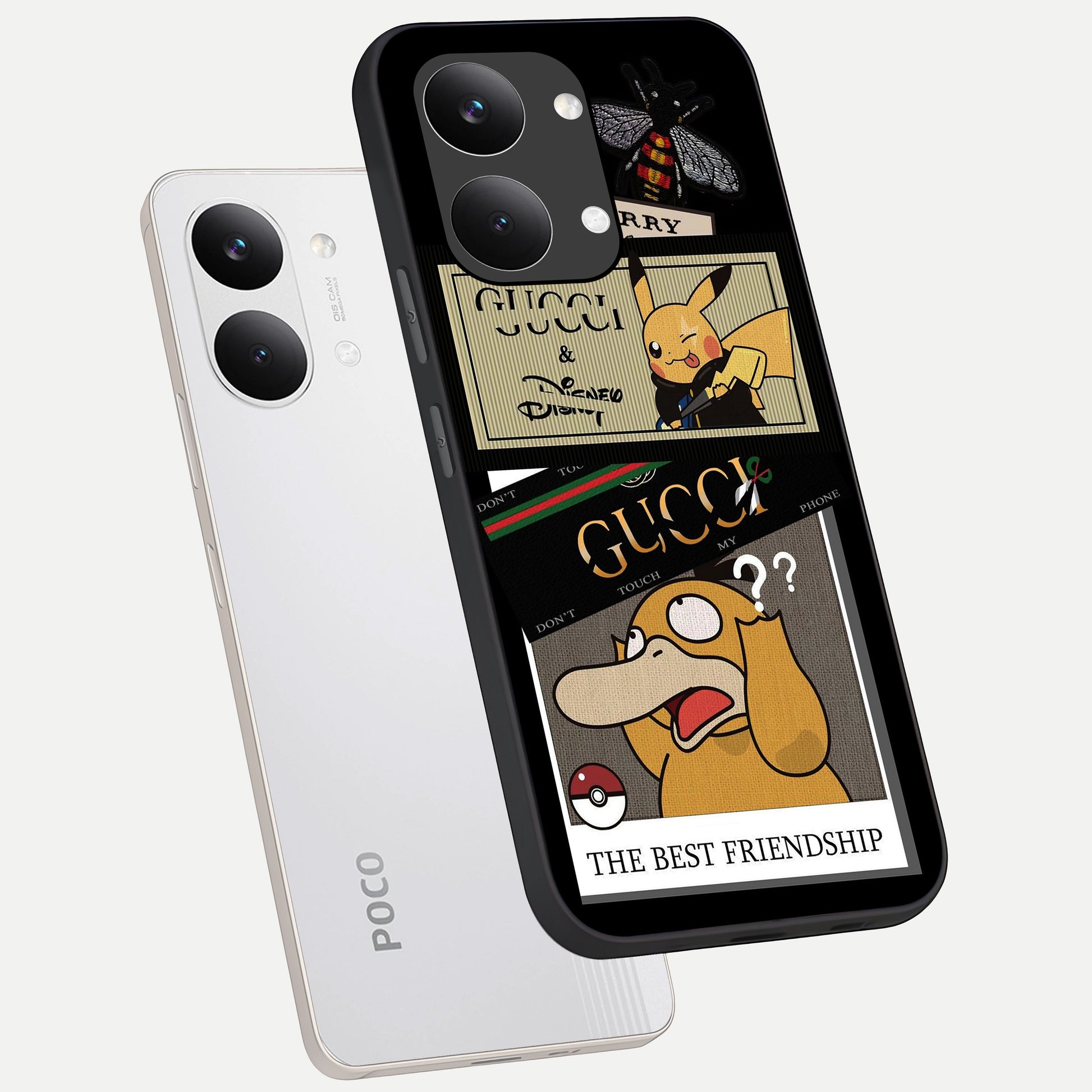  Cartoon Brand Play Mashup phone case For Poco X8 Pro Max showing premium glass back cover with detailed artwork