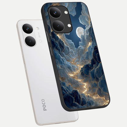  Celestial Cloud Road phone case For Poco X8 Pro Max showing premium glass back cover with detailed artwork