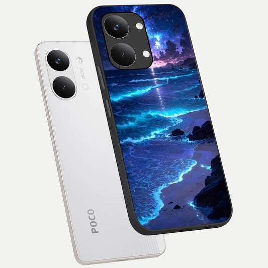  Classic Damn Look phone case For Poco X8 Pro Max showing premium glass back cover with detailed artwork