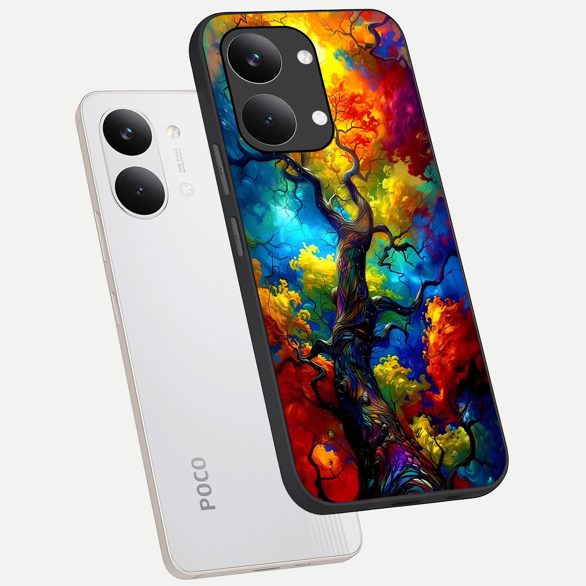  Colorful Soda Bottles phone case For Poco X8 Pro Max showing premium glass back cover with detailed artwork