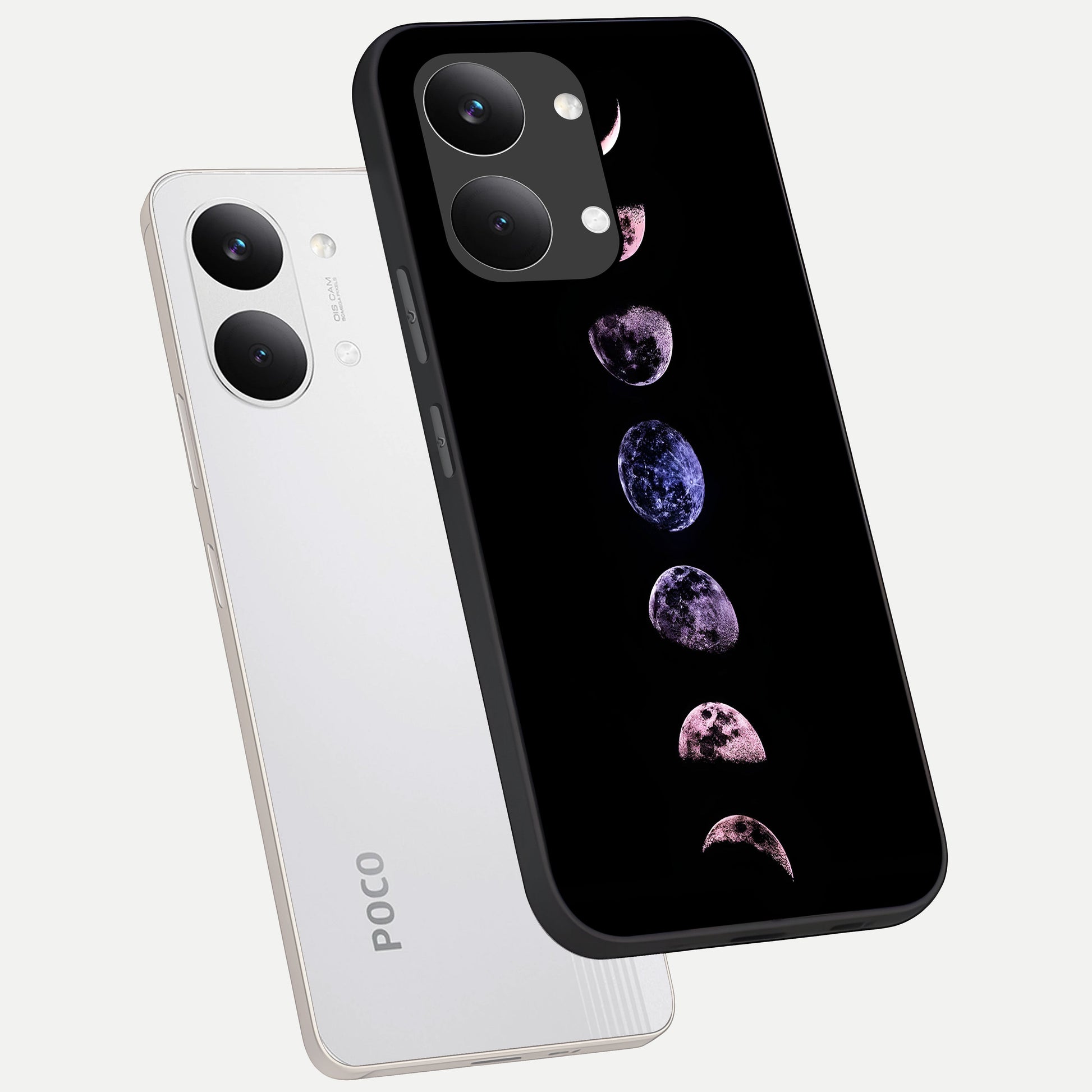  Crimson All Planets phone case For Poco X8 Pro Max showing premium glass back cover with detailed artwork