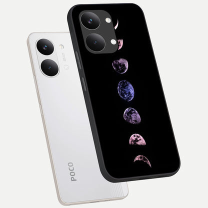  Crimson All Planets phone case For Poco X8 Pro Max showing premium glass back cover with detailed artwork