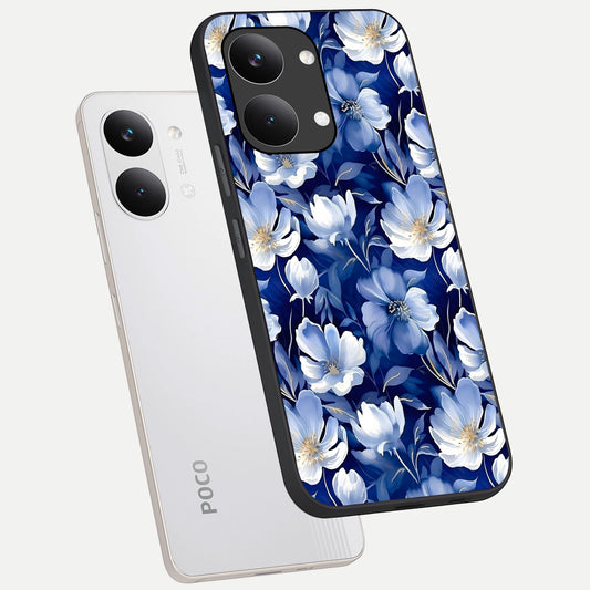  Cute Floral Patterns phone case For Poco X8 Pro Max showing premium glass back cover with detailed artwork