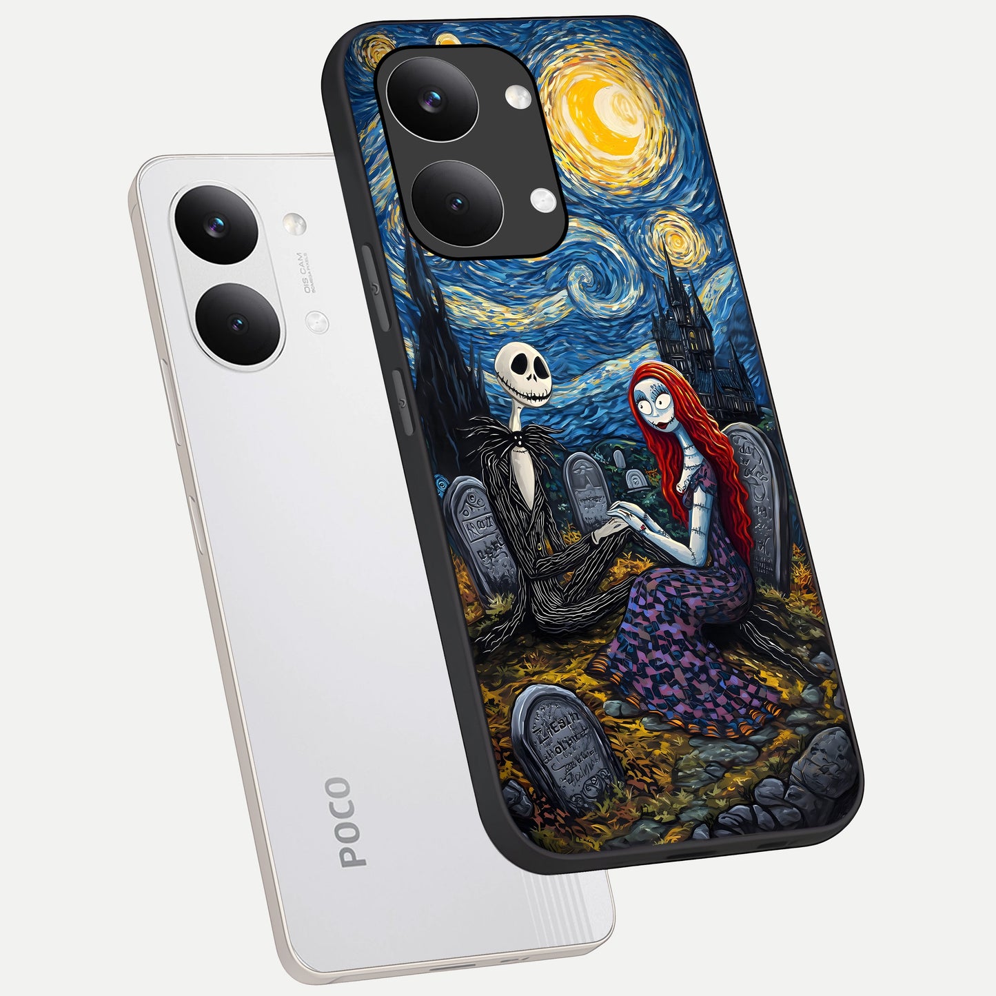  Eternal Night Love phone case For Poco X8 Pro Max showing premium glass back cover with detailed artwork