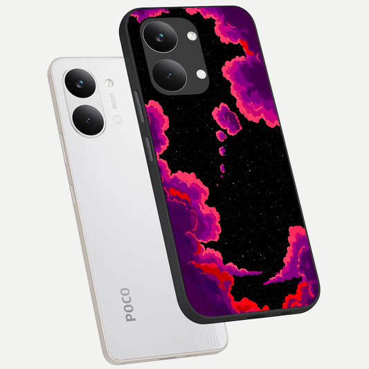  Galaxy Dream Frame phone case For Poco X8 Pro Max showing premium glass back cover with detailed artwork