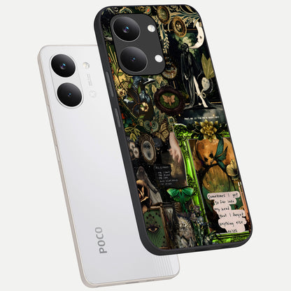 Mystic Woods Secret phone case For Poco X8 Pro Max showing premium glass back cover with detailed artwork